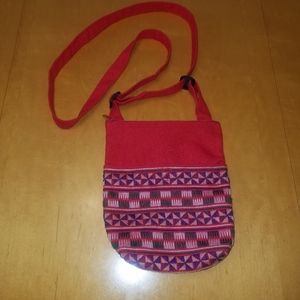 Mexican purse. Red cross body.